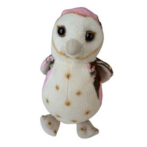 Wildlife Artists CamoWild Pink Camouflage Barn Owl Plush Stuffed Animal Bird 7"